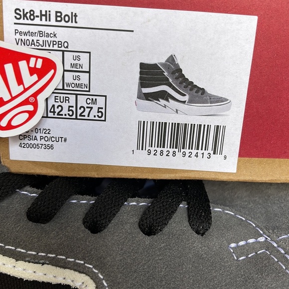 Vans Sk8-Hi Bolt Pewter/Black WMNS sneakers - Picture 16 of 16